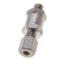 Hydraulic Check Valve Compression Ring 6L (M12x1.5) & G1/8'' Male Stainless Steel 1-250bar (15-3625)psi Tube-Thread ISO 8434-1