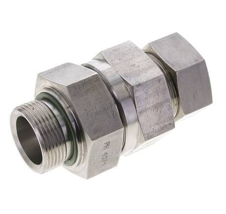 Hydraulic Check Valve Cutting Ring 35L (M45x2) & G1-1/4'' Male Stainless Steel 1-100bar (15-1450)psi Thread-Tube ISO 8434-1