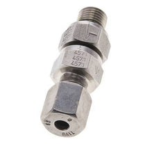 Hydraulic Check Valve Cutting Ring 6S (M14x1.5) & G1/4'' Male Stainless Steel 1-400bar (15-5800)psi Thread-Tube ISO 8434-1