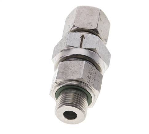 Hydraulic Check Valve Cutting Ring 10S (M18x1.5) & G3/8'' Male Stainless Steel 1-400bar (15-5800)psi Thread-Tube ISO 8434-1
