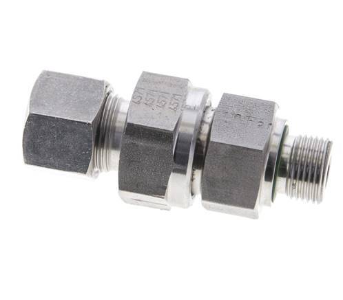 Hydraulic Check Valve Cutting Ring 12S (M20x1.5) & G3/8'' Male Stainless Steel 1-400bar (15-5800)psi Thread-Tube ISO 8434-1