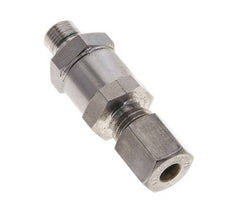 Hydraulic Check Valve Compression Ring 6L (M12x1.5) & G1/8'' Male Stainless Steel 1-250bar (15-3625)psi Thread-Tube ISO 8434-1