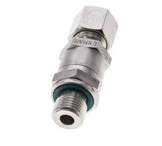 Hydraulic Check Valve Compression Ring 8L (M14x1.5) & G1/4'' Male Stainless Steel 1-250bar (15-3625)psi Thread-Tube ISO 8434-1