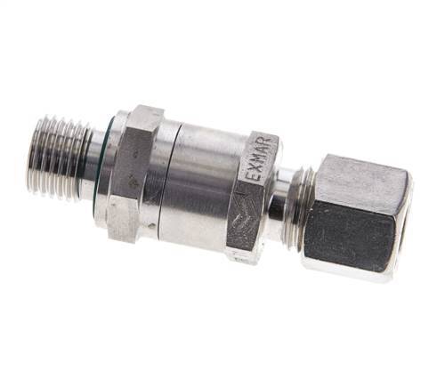 Hydraulic Check Valve Compression Ring 8L (M14x1.5) & G1/4'' Male Stainless Steel 1-250bar (15-3625)psi Thread-Tube ISO 8434-1