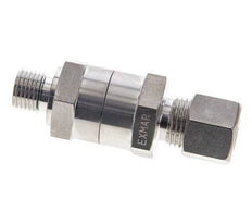Hydraulic Check Valve Compression Ring 10L (M16x1.5) & G1/4'' Male Stainless Steel 1-250bar (15-3625)psi Thread-Tube ISO 8434-1