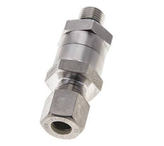 Hydraulic Check Valve Compression Ring 10L (M16x1.5) & G1/4'' Male Stainless Steel 1-250bar (15-3625)psi Thread-Tube ISO 8434-1
