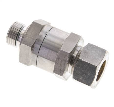 Hydraulic Check Valve Compression Ring 18L (M26x1.5) & G1/2'' Male Stainless Steel 1-160bar (15-2320)psi Thread-Tube ISO 8434-1