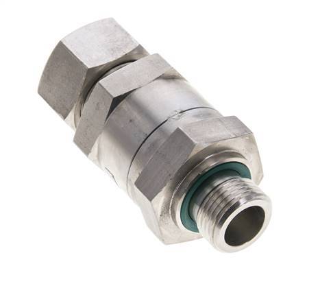 Hydraulic Check Valve Compression Ring 18L (M26x1.5) & G1/2'' Male Stainless Steel 1-160bar (15-2320)psi Thread-Tube ISO 8434-1