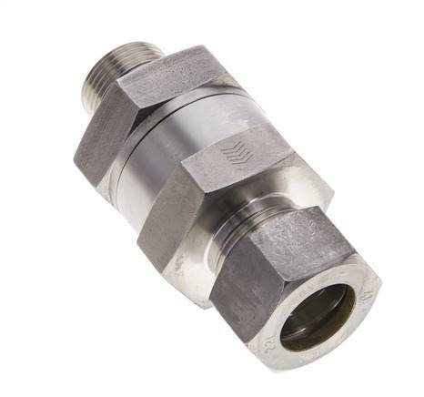 Hydraulic Check Valve Compression Ring 22L (M30x2) & G3/4'' Male Stainless Steel 1-160bar (15-2320)psi Thread-Tube ISO 8434-1