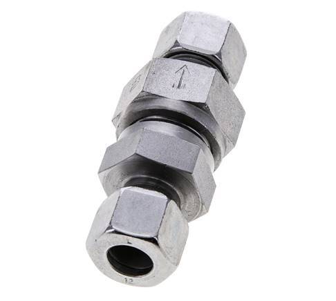 Clapet anti-retour hydraulique à bague coupante 12L (M18x1.5) Acier 0.5-250bar (7-3625)psi ISO 8434-1