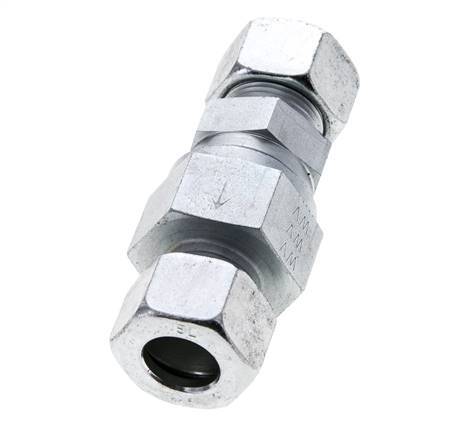 Hydraulic Check Valve Cutting Ring 15L (M22x1.5) Steel 1-250bar (15-3625)psi ISO 8434-1