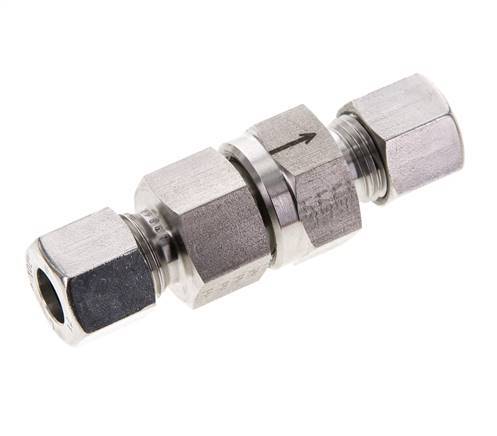 Clapet anti-retour hydraulique à bague coupante 10L (M16x1.5) Acier inoxydable 1-250bar (15-3625)psi ISO 8434-1
