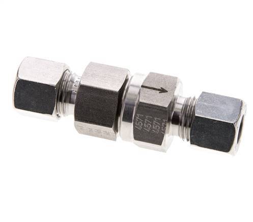 Hydraulic Check Valve Cutting Ring 10L (M16x1.5) Stainless Steel 1-250bar (15-3625)psi ISO 8434-1