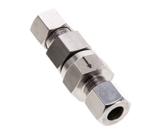 Clapet anti-retour hydraulique à bague coupante 10L (M16x1.5) Acier inoxydable 1-250bar (15-3625)psi ISO 8434-1