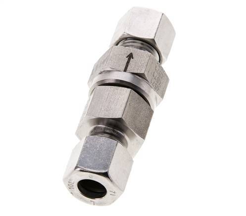 Clapet anti-retour hydraulique à bague coupante 10L (M16x1.5) Acier inoxydable 1-250bar (15-3625)psi ISO 8434-1