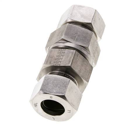 Clapet anti-retour hydraulique à bague coupante 18L (M26x1.5) Acier inoxydable 1-160bar (15-2320)psi ISO 8434-1