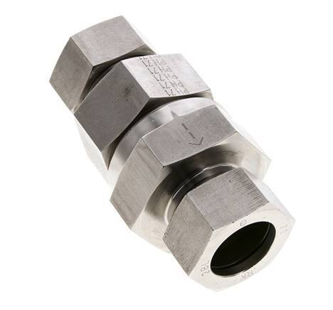 Hydraulic Check Valve Cutting Ring 28L (M36x2) Stainless Steel 1-100bar (15-1450)psi ISO 8434-1
