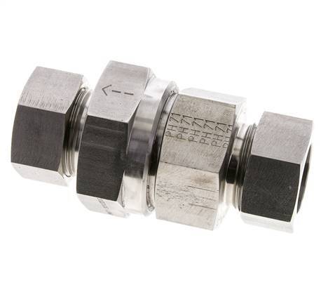 Clapet anti-retour hydraulique à bague coupante 28L (M36x2) Acier inoxydable 1-100bar (15-1450)psi ISO 8434-1