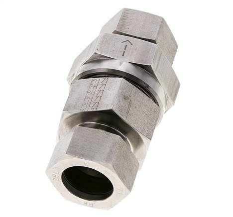 Clapet anti-retour hydraulique à bague coupante 28L (M36x2) Acier inoxydable 1-100bar (15-1450)psi ISO 8434-1