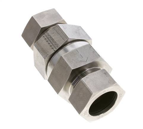 Hydraulic Check Valve Cutting Ring 35L (M45x2) Stainless Steel 1-100bar (15-1450)psi ISO 8434-1