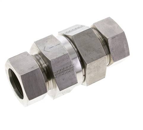 Hydraulic Check Valve Cutting Ring 35L (M45x2) Stainless Steel 1-100bar (15-1450)psi ISO 8434-1
