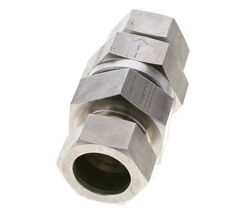 Hydraulic Check Valve Cutting Ring 35L (M45x2) Stainless Steel 1-100bar (15-1450)psi ISO 8434-1