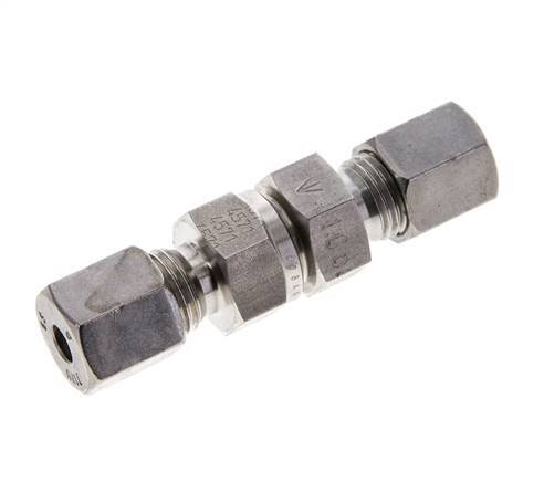 Clapet anti-retour hydraulique à bague coupante 6S (M14x1.5) Acier inoxydable 1-400bar (15-5800)psi ISO 8434-1