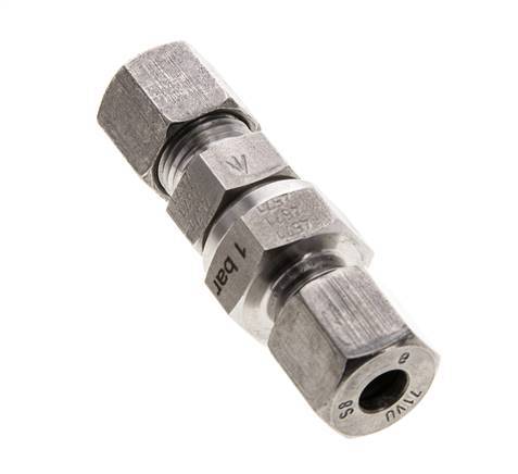 Clapet anti-retour hydraulique Anneau de coupe 8S (M16x1.5) Acier inoxydable 1-400bar (15-5800)psi ISO 8434-1