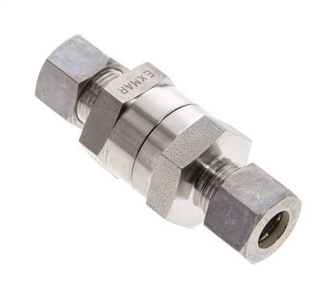 Hydraulic Check Valve Compression Ring 12L (M18x1.5) Stainless Steel 1-250bar (15-3625)psi ISO 8434-1