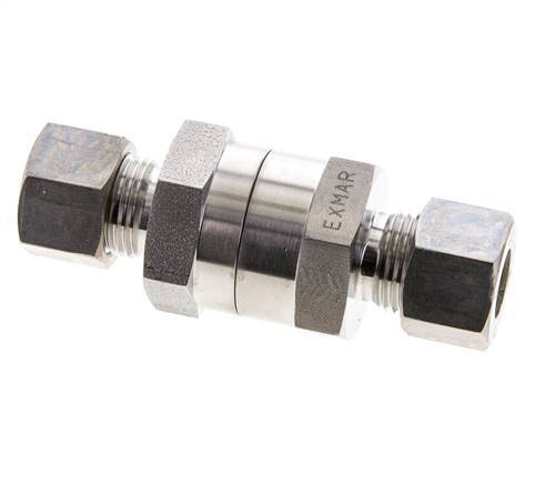 Hydraulic Check Valve Compression Ring 12L (M18x1.5) Stainless Steel 1-250bar (15-3625)psi ISO 8434-1