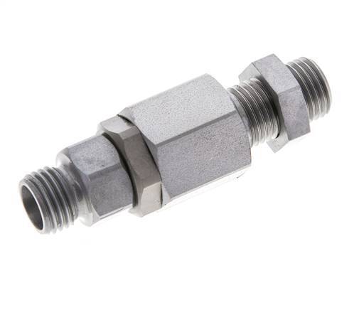 8L Acier zingué Joint tournant à bille Raccord coupant Cloison 315 bar NBR ISO 8434-1