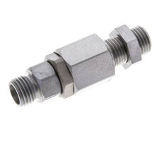 8L Acier zingué Joint tournant à bille Raccord coupant Cloison 315 bar NBR ISO 8434-1