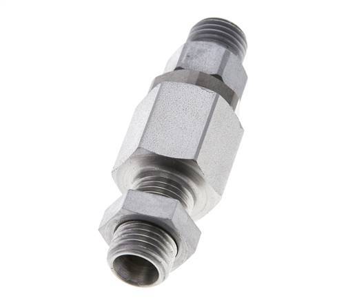 8L Acier zingué Joint tournant à bille Raccord coupant Cloison 315 bar NBR ISO 8434-1