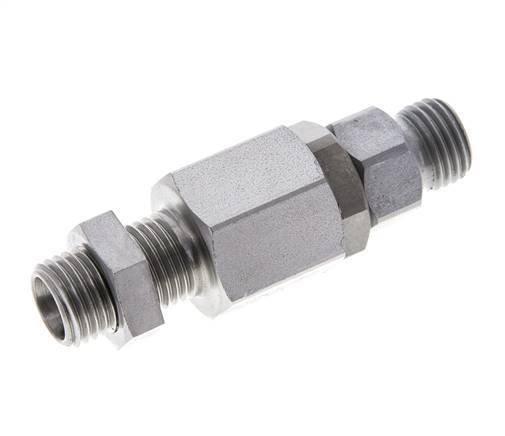 8L Acier zingué Joint tournant à bille Raccord coupant Cloison 315 bar NBR ISO 8434-1