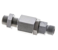 8L Acier zingué Joint tournant à bille Raccord coupant Cloison 315 bar NBR ISO 8434-1