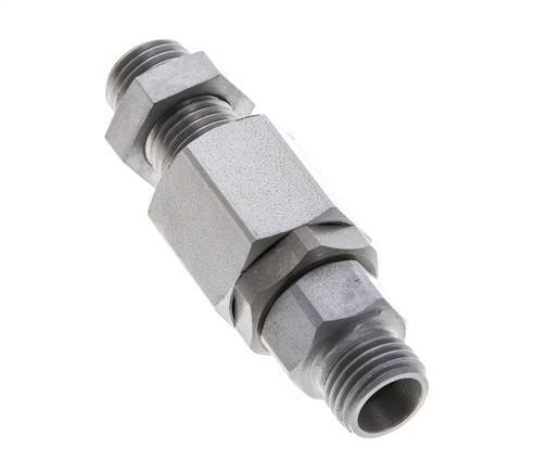 8L Acier zingué Joint tournant à bille Raccord coupant Cloison 315 bar NBR ISO 8434-1