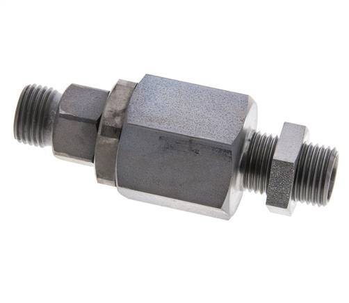10L Acier zingué Joint tournant à bille Raccord coupant Cloison 315 bar NBR ISO 8434-1
