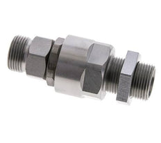 15L Acier zingué Joint tournant à bille Raccord de coupe Bulkhead 315 bar NBR ISO 8434-1