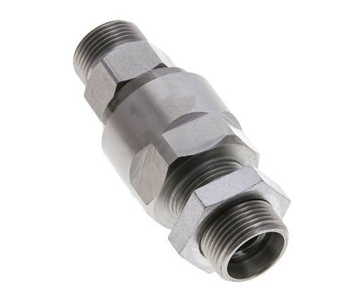 15L Zink plated Steel Ball-Guided Swivel Joint Cutting Fitting Bulkhead 315 bar NBR ISO 8434-1