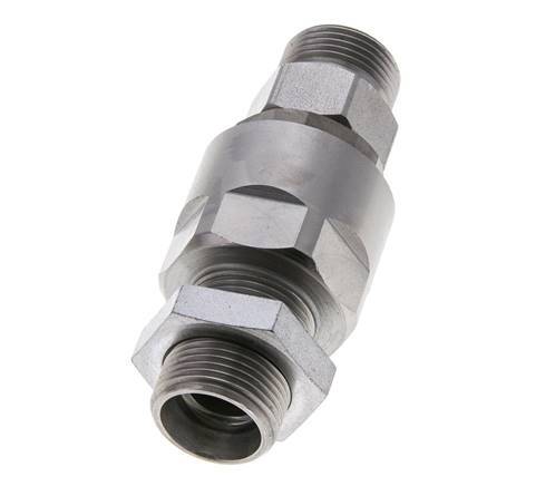 15L Zink plated Steel Ball-Guided Swivel Joint Cutting Fitting Bulkhead 315 bar NBR ISO 8434-1