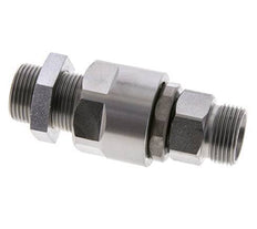 15L Acier zingué Joint tournant à bille Raccord de coupe Bulkhead 315 bar NBR ISO 8434-1
