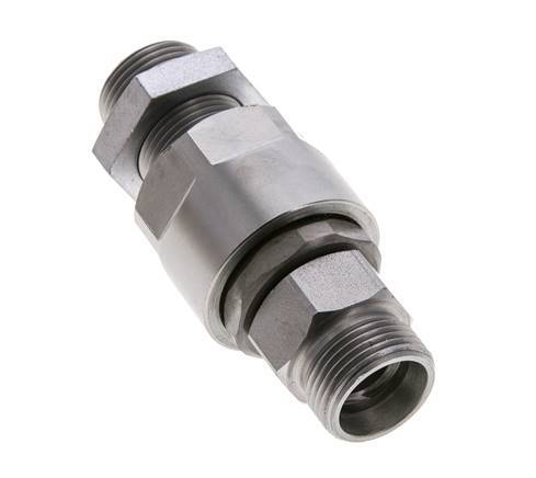 15L Zink plated Steel Ball-Guided Swivel Joint Cutting Fitting Bulkhead 315 bar NBR ISO 8434-1