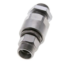 15L Acier zingué Joint tournant à bille Raccord de coupe Bulkhead 315 bar NBR ISO 8434-1