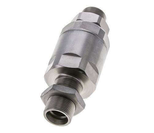 18L Acier zingué Joint tournant à bille Raccord de coupe Bulkhead 315 bar NBR ISO 8434-1