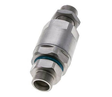18L Acier zingué Joint tournant à bille Raccord de coupe Bulkhead 315 bar NBR ISO 8434-1