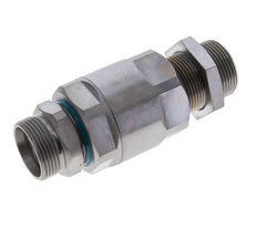 28L Zink plated Steel Ball-Guided Swivel Joint Cutting Fitting Bulkhead 160 bar NBR ISO 8434-1
