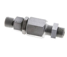 6S Zink plated Steel Ball-Guided Swivel Joint Cutting Fitting Bulkhead 350 bar NBR ISO 8434-1