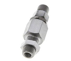 6S Acier zingué Joint tournant à bille Raccord coupant Cloison 350 bar NBR ISO 8434-1