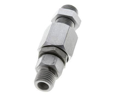 6S Acier zingué Joint tournant à bille Raccord coupant Cloison 350 bar NBR ISO 8434-1