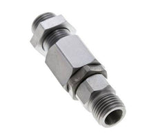 8S Acier zingué Joint tournant à bille Raccord coupant Cloison 350 bar NBR ISO 8434-1